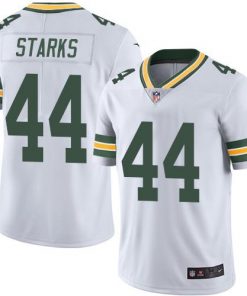 Nike Packers #44 James Starks White Men's Stitched NFL Limited Rush Jersey