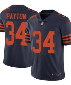 Men's Chicago Bears #34 Walter Payton Navy Vapor untouchable Limited Stitched NFL Jersey