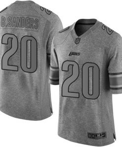 Nike Lions #20 Barry Sanders Gray Men's Stitched NFL Limited Gridiron Gray Jersey