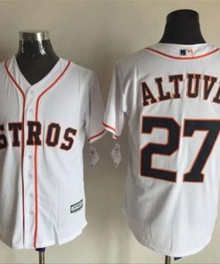 Astros #27 Jose Altuve White New Cool Base Stitched MLB Jersey