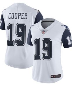 Women's Dallas Cowboys #19 Amari Cooper White Vapor Untouchable Limited Stitched NFL Jersey