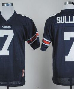 Tigers #7 Pat Sullivan Blue Throwback Stitched NCAA Jersey