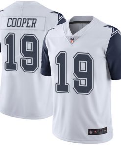 Men's  #Dallas Cowboys #19 Amari Cooper White Color Rush Limited Stitched NFL Jersey