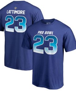 Saints Marshon Lattimore  AFC Pro Line 2018 NFL Pro Bowl Royal T-Shirt
