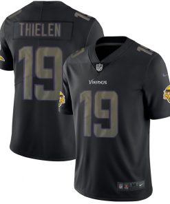 Men's Vikings #19 Adam Thielen 2018 Black Impact Limited Stitched NFL Jersey