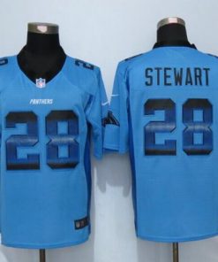 Nike Panthers #28 Jonathan Stewart Blue Alternate Men's Stitched NFL Limited Strobe Jersey