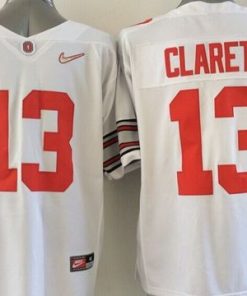 Buckeyes #13 Maurice Clarett White Stitched NCAA Jersey