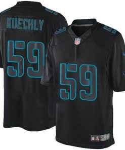Nike Panthers #59 Luke Kuechly Black Men's Stitched NFL Impact Limited Jersey