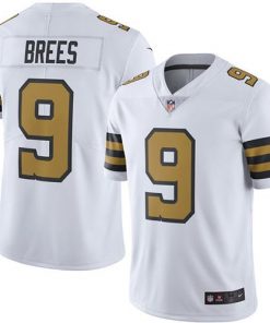 Nike Saints #9 Drew Brees White Youth Stitched NFL Limited Rush Jersey