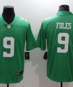 Men's Philadelphia Eagles #9 Nick Foles Green Throwback Vapor Untouchable Limited Stitched NFL Jersey