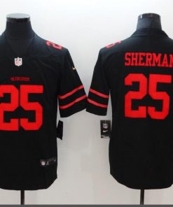 Men's San Francisco 49ers #25 Richard Sherman Black Vapor Untouchable Limited Stitched NFL Jersey