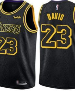 Men's Los Angeles Lakers #23 Anthony Davis Black Stitched NBA Jersey