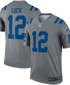 Men's Indianapolis Colts Andrew Luck Gray Inverted Legend Jersey