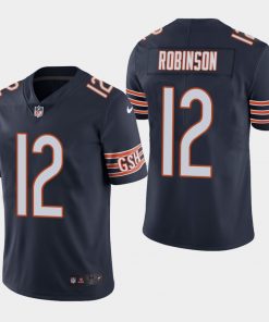 Men's Chicago Bears#12 Allen Robinson Navy Blue Vapor Untouchable Limited Stitched NFL Jersey
