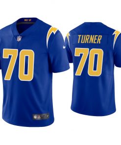 Men's Los Angeles Chargers #70 Trai Turner 2020 Royal Vapor Untouchable Limited Stitched Jersey