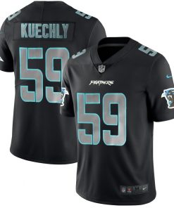 Men's Panthers #59 Luke Kuechly 2018 Black Impact Limited Stitched NFL Jersey