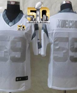 Nike Panthers #59 Luke Kuechly White Super Bowl 50 Men's Stitched NFL Limited Platinum Jersey