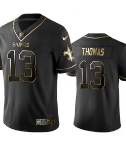Men's New Orleans Saints #13 Michael Thomas Black 2019 Golden Edition Limited Stitched NFL Jersey