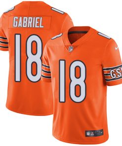 Men's Chicago Bears#18 Taylor Gabriel Orange Vapor Untouchable Limited Stitched NFL Jersey