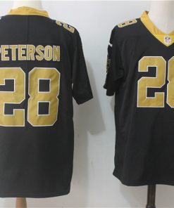 Men's Nike New Orleans Saints #28 Adrian Peterson Black Team Color Stitched NFL Vapor Untouchable Limited Jersey