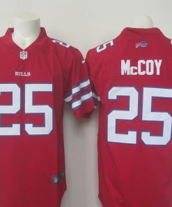 Men's Nike Bills #25 LeSean McCoy Red Limited Rush Stitched NFL Jersey