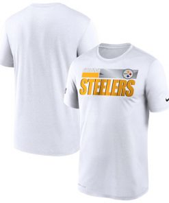 Men's Pittsburgh Steelers 2020 White Sideline Impact Legend Performance NFL T-Shirt