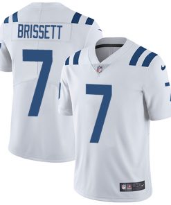 Men's Indianapolis Colts #7 Jacoby Brissett Royal White Vapor Untouchable Limited Stitched NFL Jersey