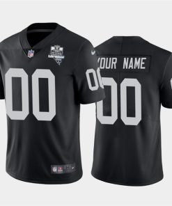 Men's Las Vegas Raiders Black Customized 2020 Inaugural Season Vapor Limited Stitched NFL Jersey