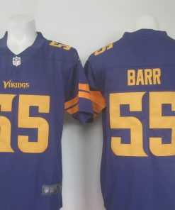 Men's Nike Minnesota Vikings #55 Anthony Barr Purple Limited Rush Stitched NFL Jersey