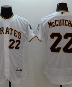 Pirates #22 Andrew McCutchen White Flexbase Authentic Collection Stitched MLB Jersey