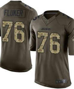 Nike Chargers #76 D.J. Fluker Green Men's Stitched NFL Limited Salute to Service Jersey