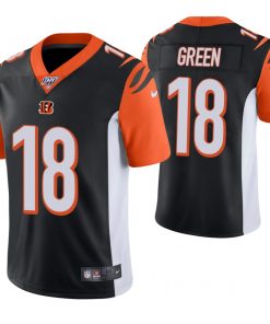 Men's Cincinnati Bengals #18 A.J. Green Black 100th Season Vapor Untouchable Limited Stitched NFL Jersey