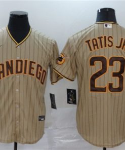Men's San Diego Padres Tan Brown #23 Fernando Tatis Jr. Stitched MLB Jersey
