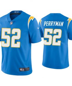 Men's Los Angeles Chargers #52 Denzel Perryman 2020 Blue Vapor Untouchable Limited Stitched Jersey