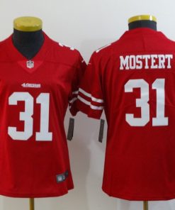 Women's NFL San Francisco 49ers #31 Raheem Mostert Red Vapor Untouchable Limited Stitched Jersey(Run Small)