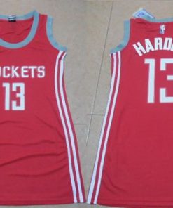 Rockets #13 James Harden Red Women's Dress Stitched NBA Jersey