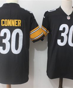 Men's Nike Pittsburgh Steelers #30 James Conner Black Team Color Stitched NFL Vapor Untouchable Limited Jersey