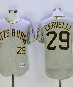 Pirates #29 Francisco Cervelli Grey Flexbase Authentic Collection Stitched MLB Jersey