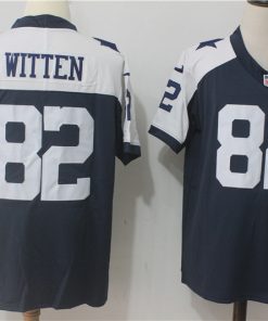 Men's Nike Dallas Cowboys #82 Jason Witten Navy Blue Thanksgiving Stitched NFL Vapor Untouchable Limited Throwback Jersey