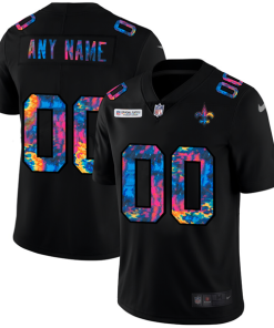 Men's New Orleans Saints Customized 2020 Black Crucial Catch Limited Stitched NFL Jersey