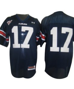 Tigers #17 Blue Stitched NCAA Jersey