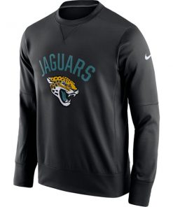 Men's Jacksonville Jaguars Men's Jacksonville Jaguars 2019 Black Sideline Circuit Performance Sweatshirt