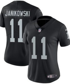 Women's Oakland Raiders #11 Sebastian Janikowski Black Vapor Untouchable Limited Stitched NFL Jersey(Run Small)