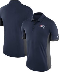 Men's New England Patriots Nike Navy Evergreen Polo