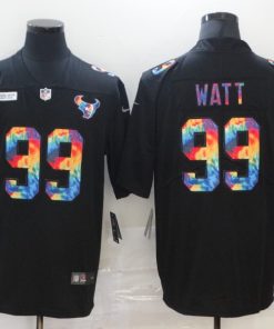 Men's Houston Texans #99 J.J. Watt 2020 Black Crucial Catch Limited Stitched NFL Jersey