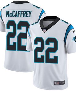 Men's Carolina Panthers#22 Christian McCaffrey White  Vapor Untouchable Player Limited Stitched NFL  Jersey