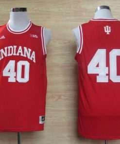 Hoosiers #40 Cody Zeller Red Basketball Stitched NCAA Jersey