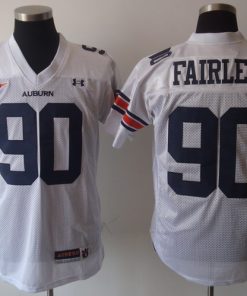 Tigers #90 Fairley White Stitched NCAA Jersey