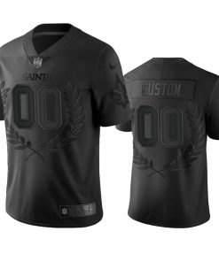 Men's New Orleans Saints Custom Black White Split Men's New Orleans Saints Customized Black MVP Limited Stitched NFL Jersey