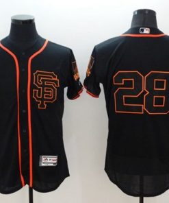 Giants #28 Buster Posey Black Flexbase Authentic Collection Alternate Stitched MLB Jersey